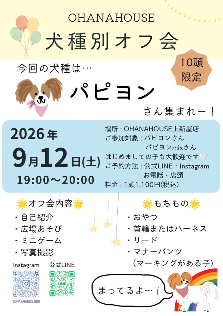 犬種別オフ会 パピヨン